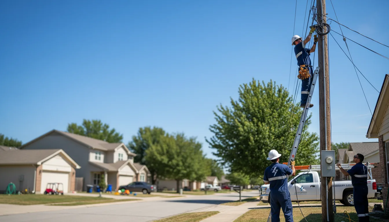 Residential electrician providing installation services in Vienna, MO